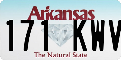 AR license plate 171KWV