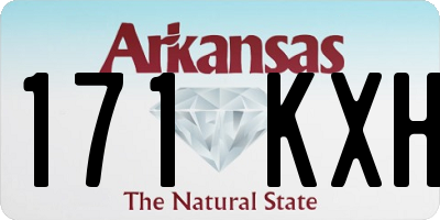 AR license plate 171KXH