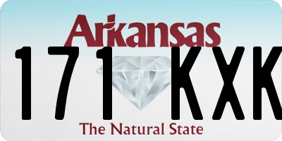AR license plate 171KXK