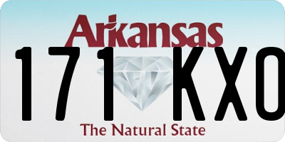 AR license plate 171KXO