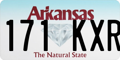 AR license plate 171KXR