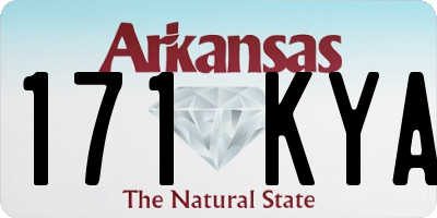 AR license plate 171KYA