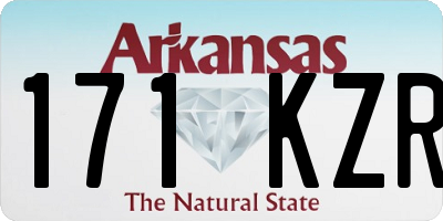 AR license plate 171KZR