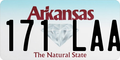 AR license plate 171LAA