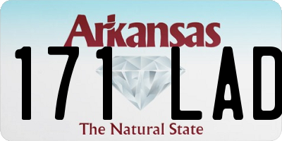 AR license plate 171LAD