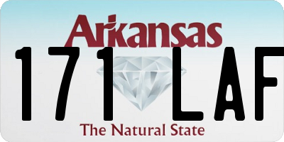 AR license plate 171LAF