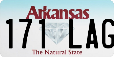 AR license plate 171LAG
