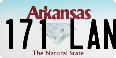 AR license plate 171LAN