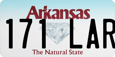 AR license plate 171LAR