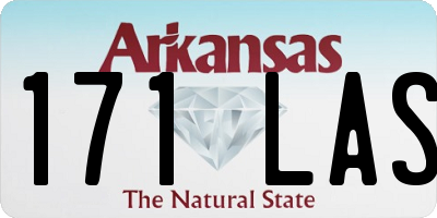 AR license plate 171LAS