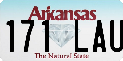 AR license plate 171LAU