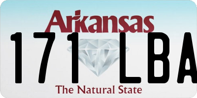 AR license plate 171LBA