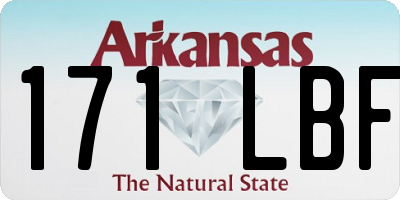 AR license plate 171LBF