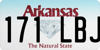 AR license plate 171LBJ