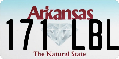 AR license plate 171LBL
