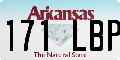 AR license plate 171LBP