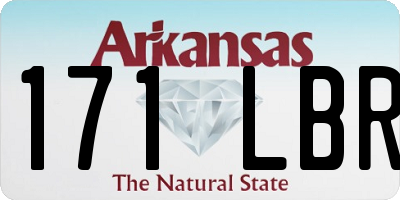 AR license plate 171LBR