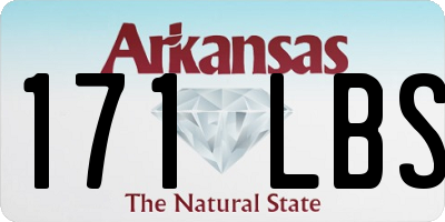 AR license plate 171LBS