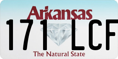 AR license plate 171LCF