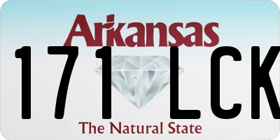 AR license plate 171LCK
