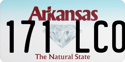 AR license plate 171LCO