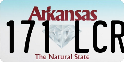 AR license plate 171LCR
