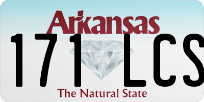 AR license plate 171LCS