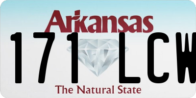 AR license plate 171LCW