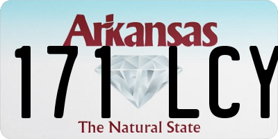 AR license plate 171LCY