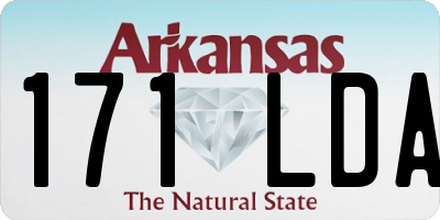 AR license plate 171LDA