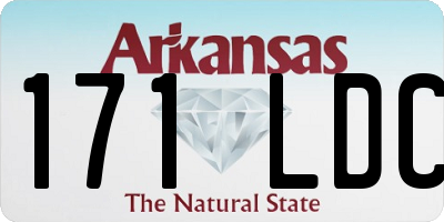 AR license plate 171LDC