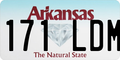 AR license plate 171LDM