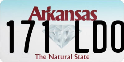 AR license plate 171LDO