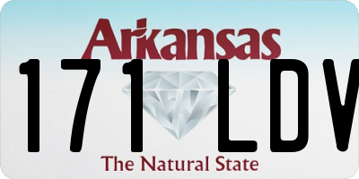 AR license plate 171LDV