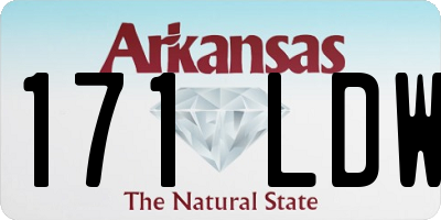 AR license plate 171LDW