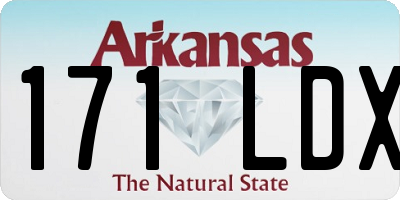 AR license plate 171LDX