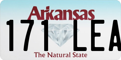 AR license plate 171LEA