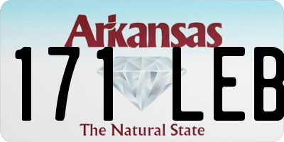 AR license plate 171LEB