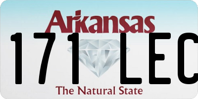 AR license plate 171LEC