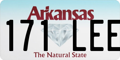 AR license plate 171LEE