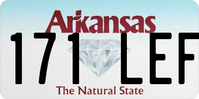 AR license plate 171LEF