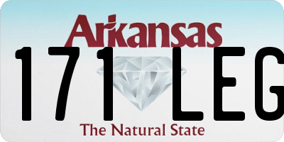 AR license plate 171LEG