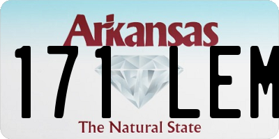AR license plate 171LEM