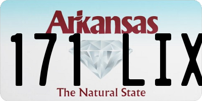 AR license plate 171LIX