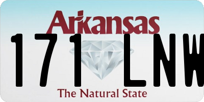AR license plate 171LNW