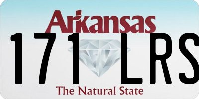 AR license plate 171LRS