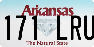 AR license plate 171LRU