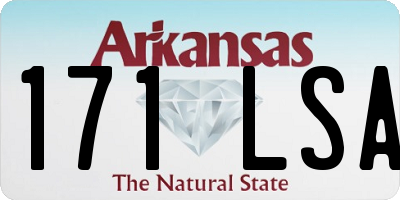 AR license plate 171LSA