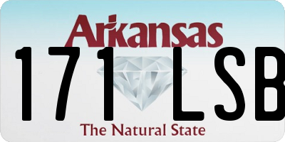 AR license plate 171LSB