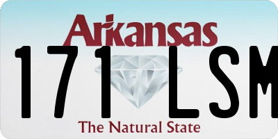 AR license plate 171LSM